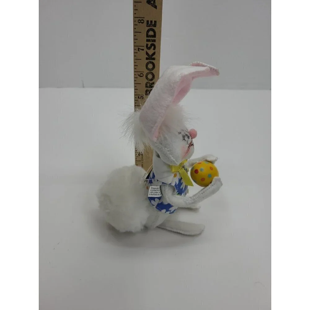 Annalee 6in Easter Boy Bunny Holding Easter Egg New with Tags 200810 Blue Vest